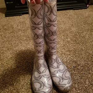 Coach rain boots